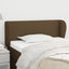sengegavl med kanter 103x23x78/88 cm stof mørkebrun