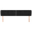 sengegavl med kanter 203x23x78/88 cm fløjl sort