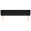 sengegavl med kanter 183x23x78/88 cm stof sort