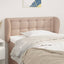 sengegavl med kanter 103x23x78/88 cm kunstlæder cappuccino