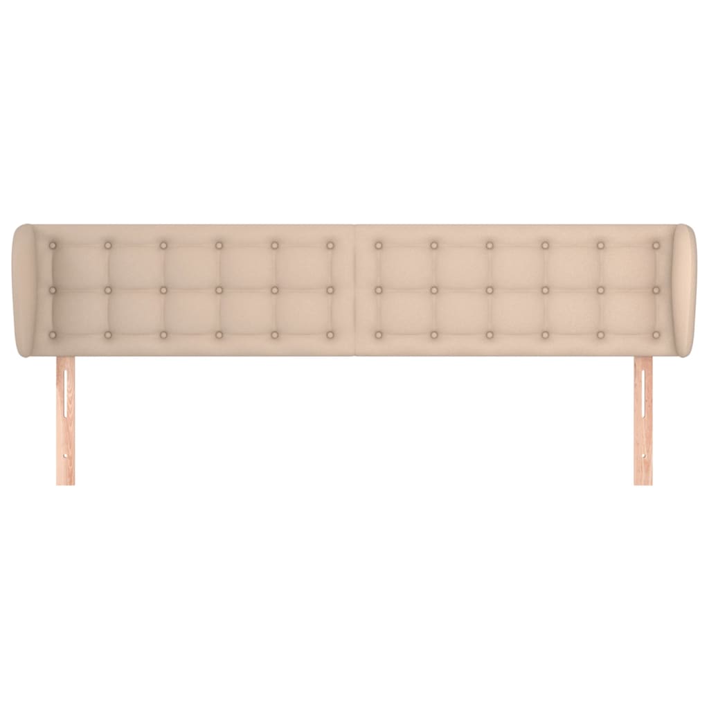 sengegavl med kanter 183x23x78/88 cm kunstlæder cappuccino