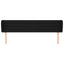 sengegavl med kanter 183x23x78/88 cm stof sort