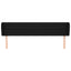 sengegavl med kanter 203x23x78/88 cm stof sort