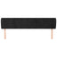 sengegavl med kanter 163x23x78/88 cm fløjl sort