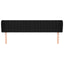 sengegavl med kanter 203x23x78/88 cm stof sort