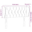 sengegavl med kanter 93x23x78/88 cm stof sort