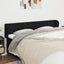 sengegavl med kanter 163x23x78/88 cm stof sort