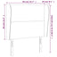 sengegavl med kanter 83x23x118/128 cm kunstlæder hvid