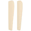 sengegavl med kanter 183x23x118/128 cm stof cremefarvet