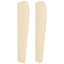 sengegavl med kanter 103x23x118/128 cm stof cremefarvet