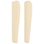 sengegavl med kanter 183x23x118/128 cm stof cremefarvet