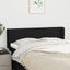 sengegavl med kanter 147x16x78/88 cm stof sort