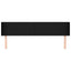 sengegavl med kanter 163x16x78/88 cm stof sort