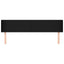 sengegavl med kanter 183x16x78/88 cm stof sort