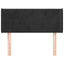 sengegavl med kanter 83x16x78/88 cm fløjl sort