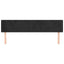 sengegavl med kanter 183x16x78/88 cm fløjl sort