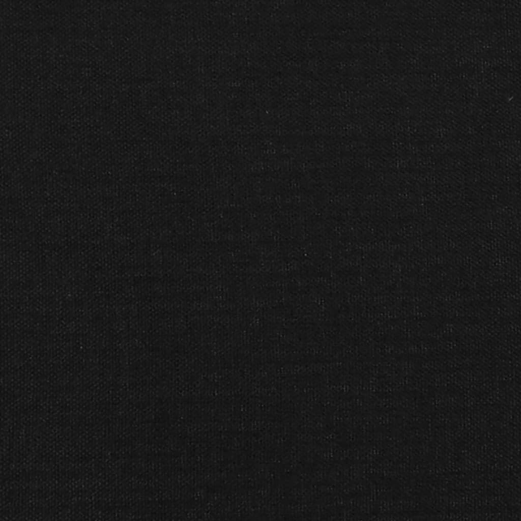 sengegavl med kanter 93x16x78/88 cm stof sort