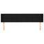 sengegavl med kanter 183x16x78/88 cm stof sort