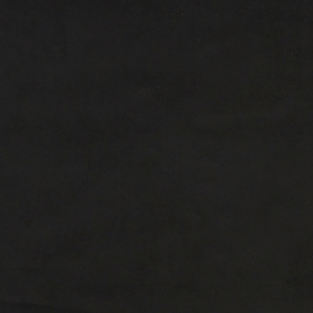 sengegavl med kanter 83x16x78/88 cm fløjl sort