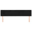 sengegavl med kanter 163x16x78/88 cm fløjl sort