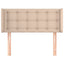 sengegavl med kanter 93x16x78/88 cm kunstlæder cappuccino