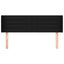 sengegavl med kanter 147x16x78/88 cm stof sort