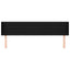 sengegavl med kanter 183x16x78/88 cm stof sort