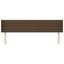sengegavl med kanter 203x16x78/88 cm stof mørkebrun