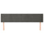 sengegavl med kanter 163x16x78/88 cm fløjl mørkegrå