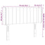 sengegavl med kanter 93x16x78/88 cm stof sort