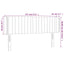 sengegavl med kanter 147x16x78/88 cm stof sort