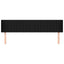 sengegavl med kanter 183x16x78/88 cm stof sort
