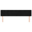 sengegavl med kanter 203x16x78/88 cm fløjl sort