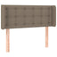 sengegavl med kanter 93x16x78/88 cm stof gråbrun