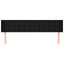 sengegavl med kanter 183x16x78/88 cm stof sort