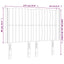 sengegavl med kanter 147x16x118/128 cm stof sort