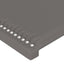 sengegavl med LED-lys 100x5x78/88 cm kunstlæder grå