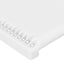 sengegavl med LED-lys 200x5x78/88 cm kunstlæder hvid