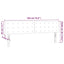 sengegavl med LED-lys 180x5x78/88 cm kunstlæder hvid