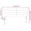 sengegavl med LED-lys 144x5x78/88 cm stof sort