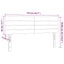 sengegavl med LED-lys 144x5x78/88 cm fløjl lyserød