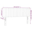sengegavl med LED-lys 144x5x78/88 cm fløjl lyserød