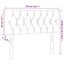 sengegavl med LED-lys 100x7x78/88 cm stof blå