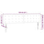 sengegavl med LED-lys 160x5x78/88 cm velour sort