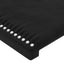 sengegavl med LED-lys 144x5x118/128 cm fløjl sort