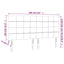 sengegavl med LED-lys 160x5x118/128 cm stof cremefarvet