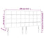 sengegavl med LED-lys 200x5x118/128 cm stof gråbrun