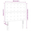 sengegavl med LED-lys 100x5x118/128 cm kunstlæder cappuccino