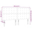 sengegavl med LED-lys 160x5x118/128 cm fløjl sort
