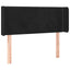 sengegavl med LED-lys 93x16x78/88 cm fløjl sort